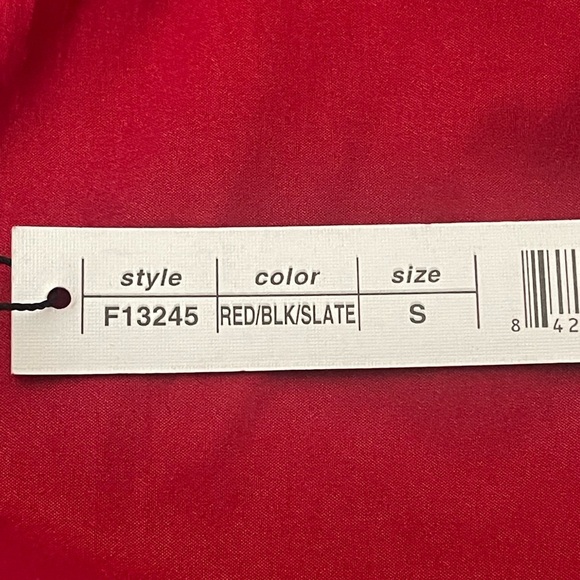 New Samuel Dong stretch square red/black dress size (S)(L)(XL) - Picture 15 of 16